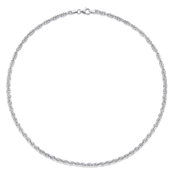 3.7MM Singapore Necklace in Sterling Silver