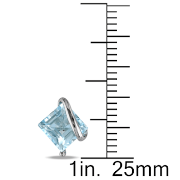 2-3/4ctw Sky Blue Topaz Stud Earrings in Sterling Silver