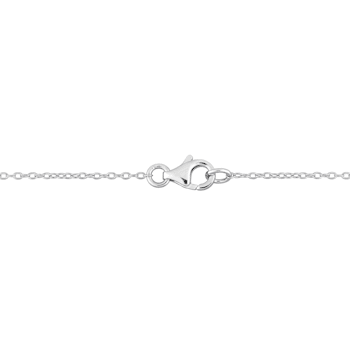 9 1/10 CT TGW Created Moissanite Graduated Necklace in Sterling Silver