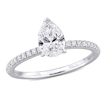 1 1/6 CT TW Lab-Grown Diamond Engagement Ring in 14K White Gold