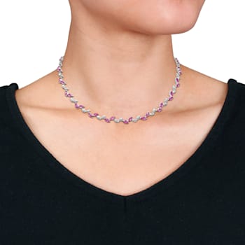 Created sapphire necklace store