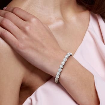 4 4/5 CT TW Lab-Grown Diamond Tennis Bracelet in 14K White Gold