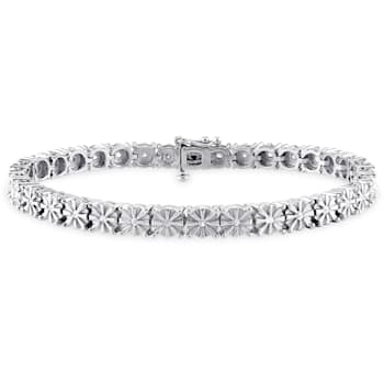 1/2 CT TW Diamond Tennis Bracelet in Sterling Silver