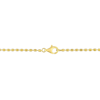 4/5 CT TGW Created White Sapphire Bar Necklace in Yellow Plated Sterling Silver