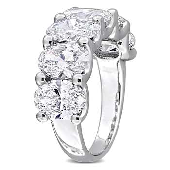 6 CT TW Lab-Grown Diamond Vintage Ring in 14K White Gold