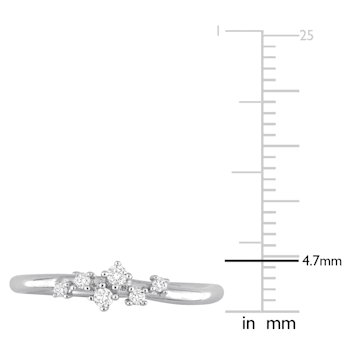 1/10 CT TW Diamond Band in Sterling Silver