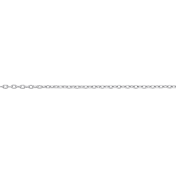 Diamond Cut Cable Chain Necklace in Platinum, 18 in