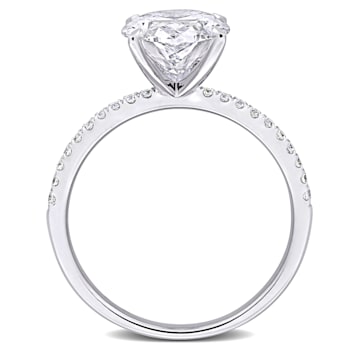 3 1/6 CT TW Lab-Grown Diamond Engagement Ring in 14K White Gold