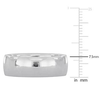 Men's 7.5mm Comfort Fit Wedding Band in 14K White Gold