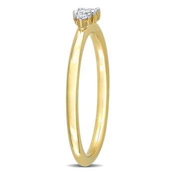 1/6 CT TW Diamond Ring in 14K Yellow Gold