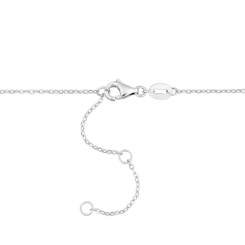 1/2ctw Blue Sapphire Bead Bar Necklace in Sterling Silver