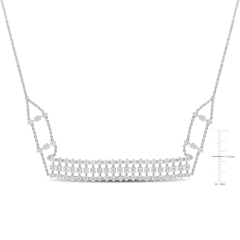 4 1/2 CT TW Diamond Necklace in 14K White Gold