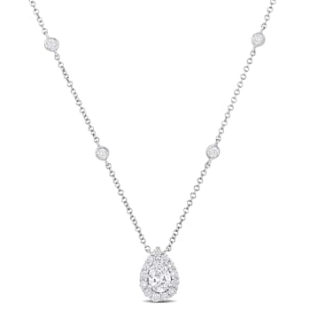1 1/2 CT TW Diamond Necklace in Platinum