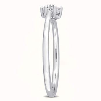Diamond Accent Promise Ring in Sterling Silver