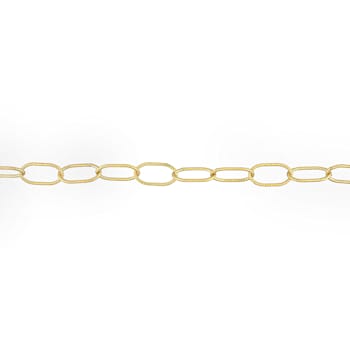 6.5MM Twisted Rolo Chain Bracelet in 18K Yellow Gold Over Sterling Silver