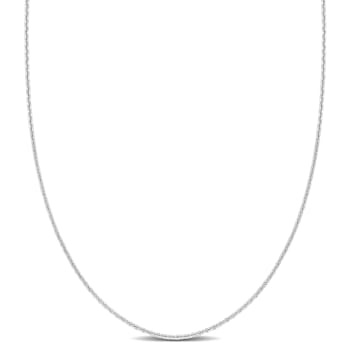Cable Chain Necklace in Platinum, 20 in