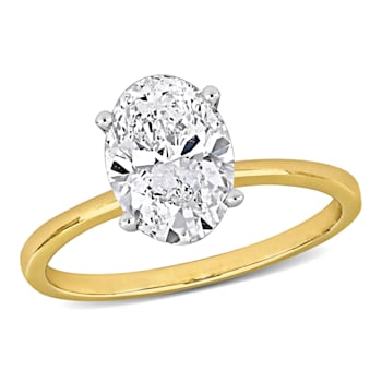 2 CT TW Lab-Grown Diamond Solitaire Ring in 14K Yellow Gold