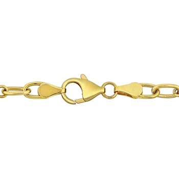 6-7 MM Freshwater Cultured Pearl Chain Necklace in 18K Yellow Gold Over
Sterling Silver