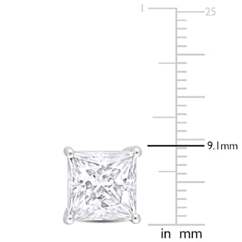 6 CT DEW Created Moissanite Stud Earrings in Sterling Silver