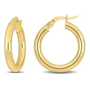 20mm Hoop Earrings in 14k Yellow Gold