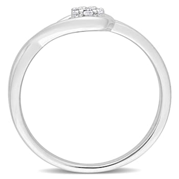 Diamond Accent Infinity Promise Ring in Sterling Silver