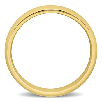 Men's 4.5mm Polished Finish Comfort Fit Wedding Band in 14K Yellow Gold