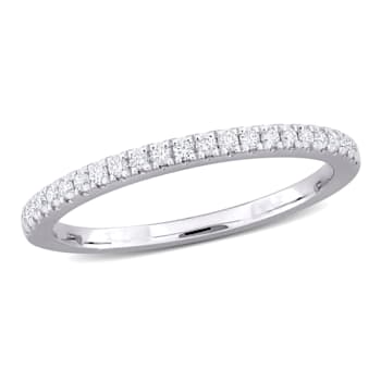 1/5 CT TW Lab-Grown Diamond Semi-Eternity Ring in 14K White Gold