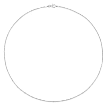 Fancy Curb Link Necklace in Sterling Silver