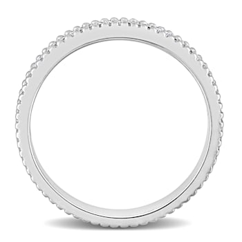 1/10 CT TW Diamond Eternity Ring in Sterling Silver
