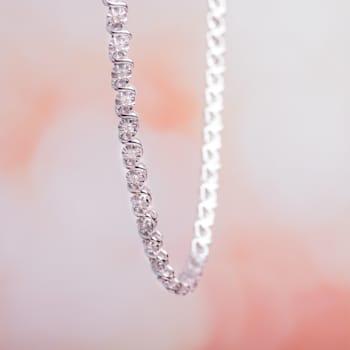 1/2 CT TW Diamond Necklace in Sterling Silver