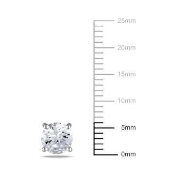 Cubic Zirconia Stud Earrings in Sterling Silver
