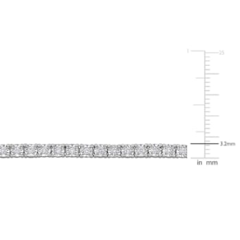 1 CT TW Lab-Grown Diamond Tennis Bracelet in Sterling Silver