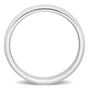 Men's 4.5mm Comfort Fit Wedding Band in 14K White Gold