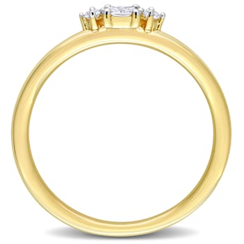 1/6 CT TW Diamond Ring in 14K Yellow Gold