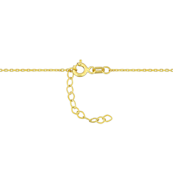 1/2 CT TGW Multi-Gemstone and Diamond Accent Necklace in 10K Yellow Gold