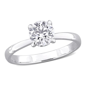 1 CT TW Lab-Grown Diamond Engagement Ring in 14K White Gold