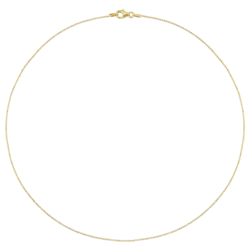 1MM Ball Chain Necklace in Yellow Plated Sterling Silver