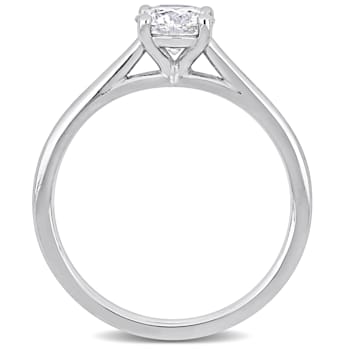 3/4 CT TW Diamond Solitaire Engagement Ring in Platinum (GIA Certified)