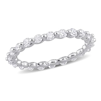1 CT TW Diamond Eternity Ring in Platinum