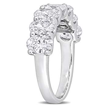3 CT TW Lab-Grown Diamond Semi-Eternity Ring in 14K White Gold