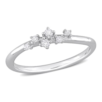 1/10 CT TW Diamond Band in Sterling Silver