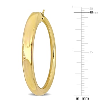 48mm Polished  Hoop Earrings in 14k  Gold
