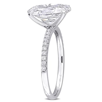 3 1/6 CT TW Lab-Grown Diamond Engagement Ring in 14K White Gold