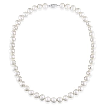 7.5 - 8 MM Cultured Freshwater Pearl Strand with Sterling Silver Clasp