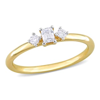 1/4 CT TW Diamond Ring in 14K Yellow Gold