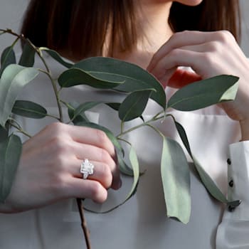 8 7/8 CTW White Topaz 3-Stone Ring in Sterling Silver