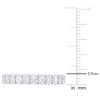 1 CT TW Lab-Grown Diamond Anniversary Ring in 14K White Gold