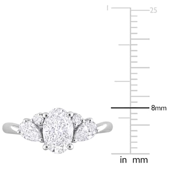 1 1/2 CT TGW Lab Grown Diamond Engagement Ring in 14K White Gold