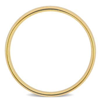 Ladies 4mm Polished Finish Wedding Band in 14K Yellow Gold