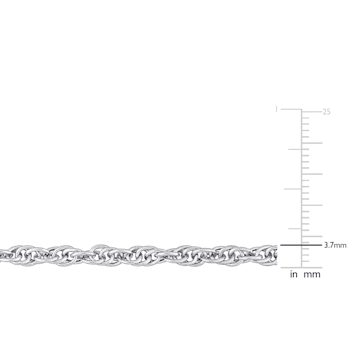 3.7MM Singapore Chain Bracelet in Sterling Silver